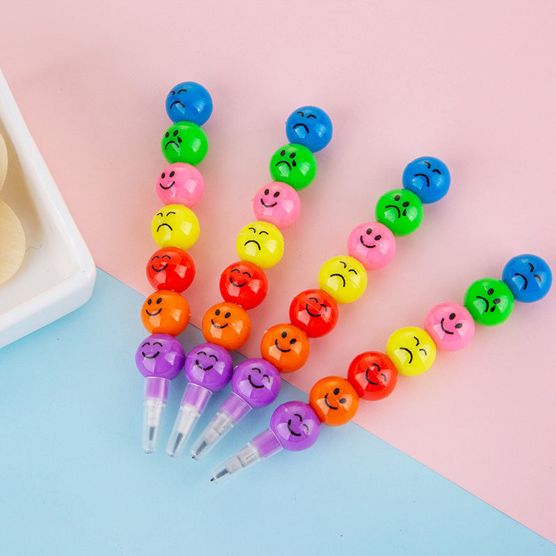 Wholesale Plastic Candied Haws 7 Color Crayon Graffiti Pen